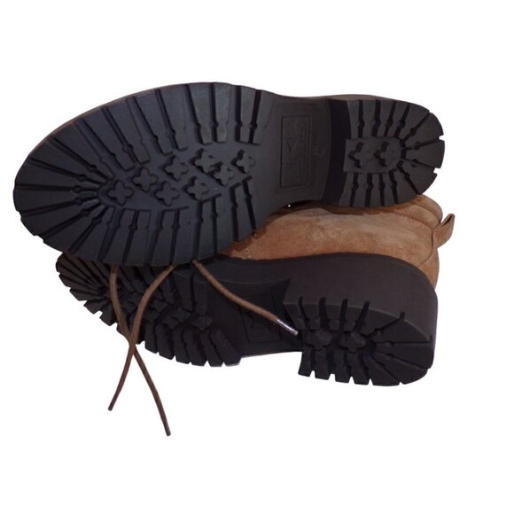 Marc Fisher Nairy Light Brown Suede Lace Up Hiking Boots 9 M NEW - Picture 5 of 5